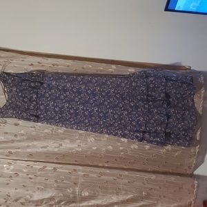 X small summer dress madon&belle blue and cream color